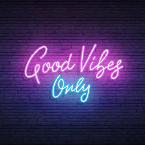 Good Vibes Only Neon Sign - Custom Cups Now