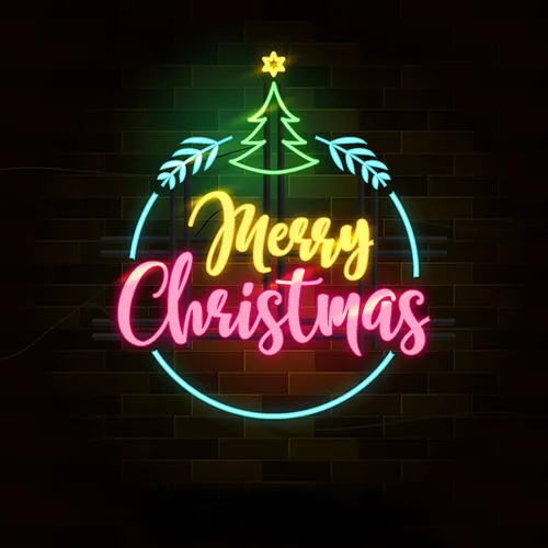 Christmas Neon Sign - Custom Cups Now