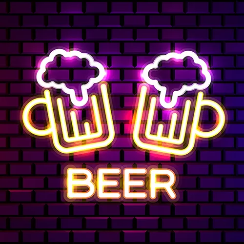 Beer Bar Neon Sign - Custom Cups Now