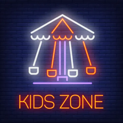 Fun Kids Zone Neon Sign - Custom Cups Now