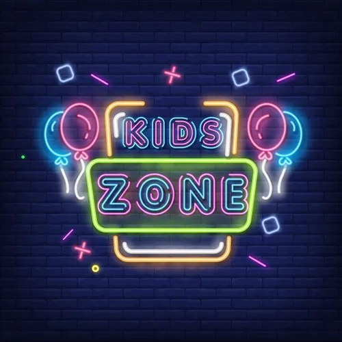 Funky Kids Zone Neon Sign - Custom Cups Now