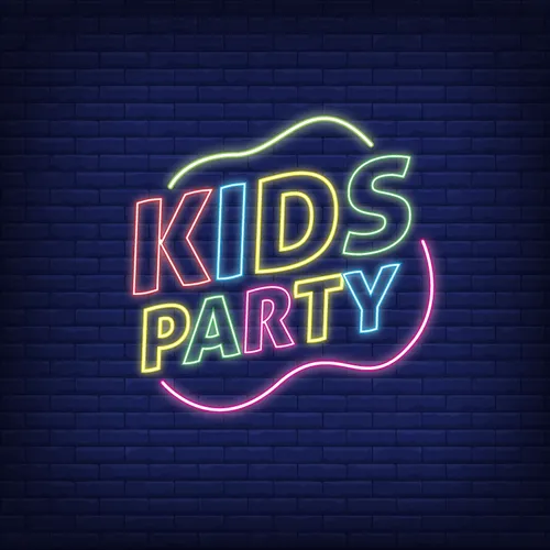 Kids Party Neon Sign - Custom Cups Now