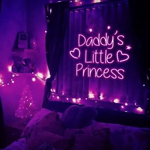 Daddy's Little Princess Neon Sign - Custom Cups Now