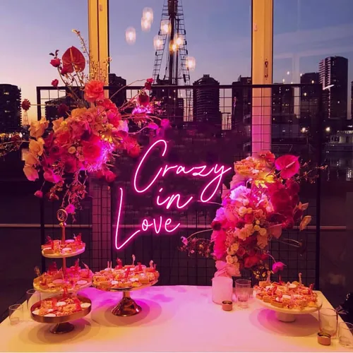 Crazy in Love Neon Sign - Custom Cups Now