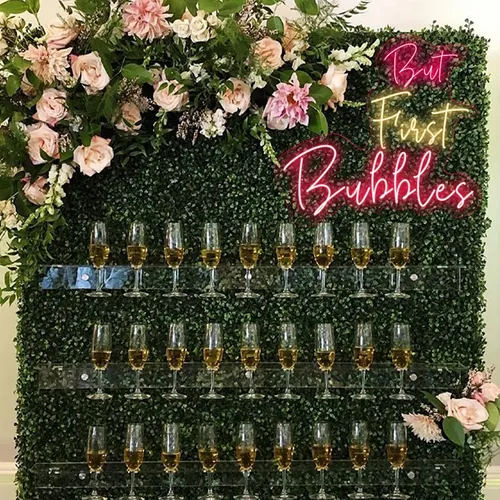 But First Bubbles Neon Sign - Custom Cups Now
