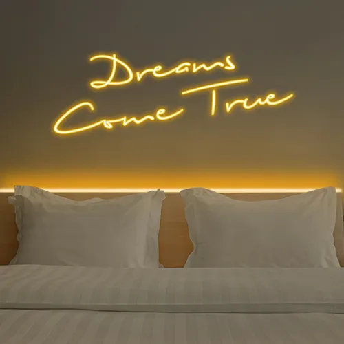 Dreams Come True Neon Sign - Custom Cups Now