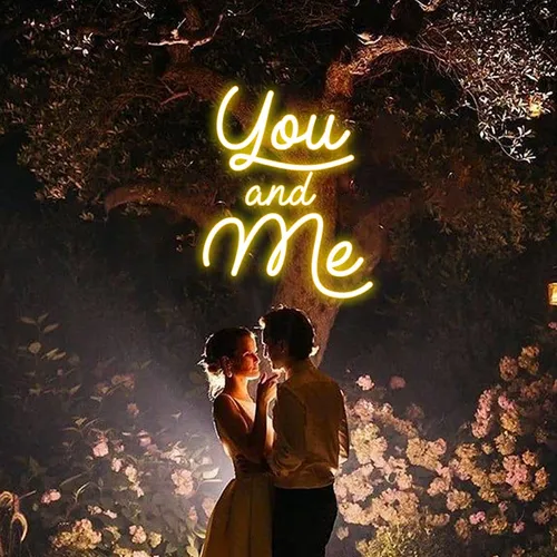 You And Me Neon Sign - Custom Cups Now