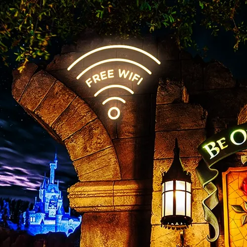 Free Wifi Neon Sign - Custom Cups Now