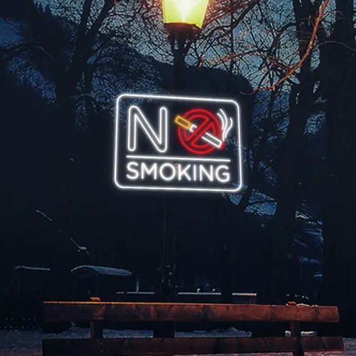 No Smoking Neon Sign - Custom Cups Now