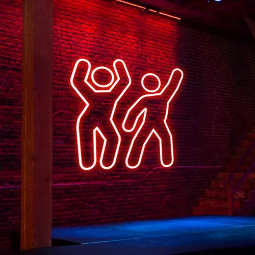 Dancing People Neon Sign - Custom Cups Now