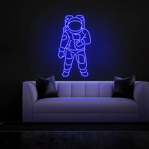 Astronaut Neon Sign - Custom Cups Now