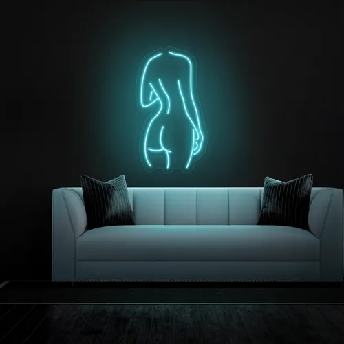 Sexy Silhouette Neon Sign - Custom Cups Now