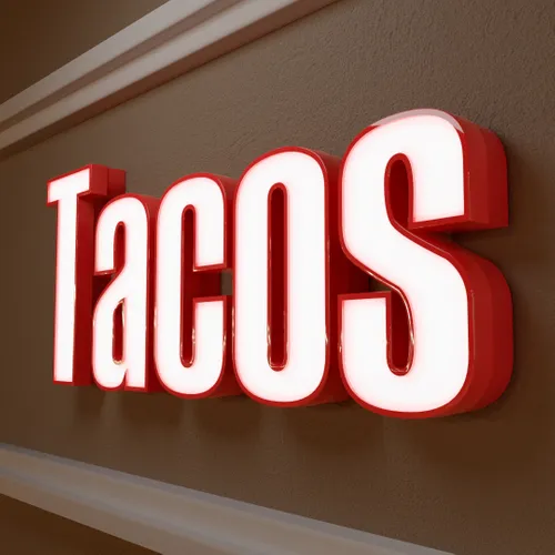 Face Lit Trimpcap Sign - Custom Cups Now