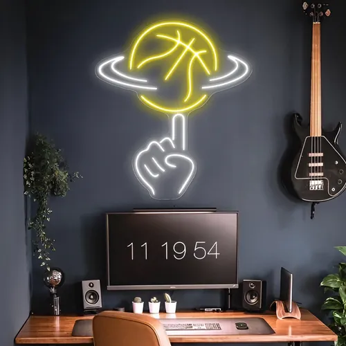 Ball Toss Neon Sign - Custom Cups Now