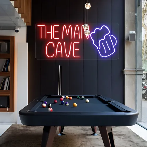 The Man Cave Neon Sign - Custom Cups Now