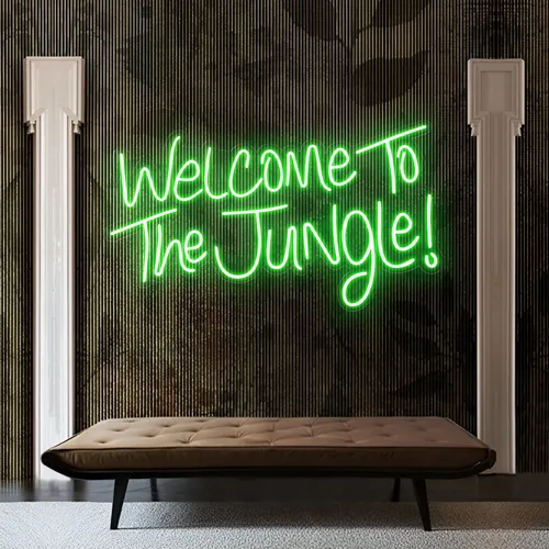 Welcome To The Jungle LED Neon Sign - Custom Cups Now