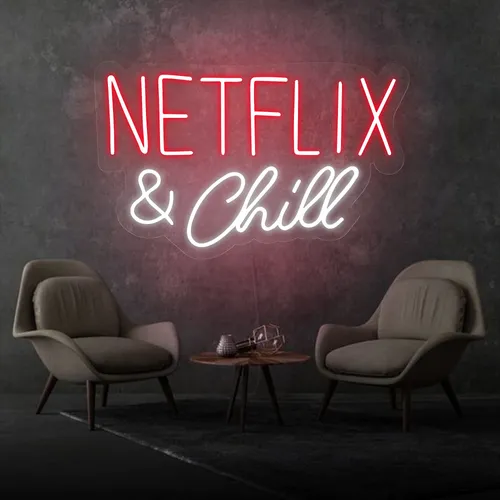 Netflix and Chill Neon Sign - Custom Cups Now