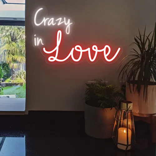 Crazy In Love Neon Sign - Custom Cups Now