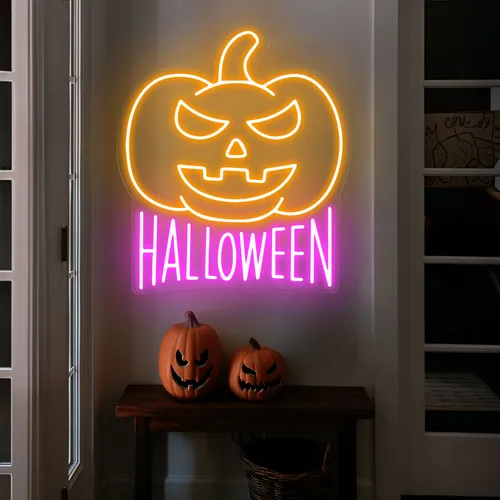 Halloween Neon Sign - Custom Cups Now