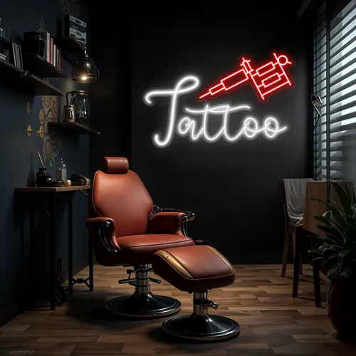 Tattoo Neon Sign - Custom Cups Now