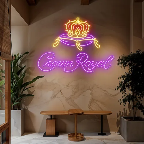 Crown Royal Neon Sign - Custom Cups Now