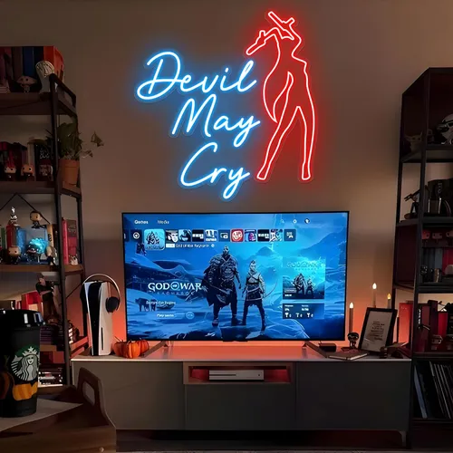Devil May Cry Neon Sign - Custom Cups Now