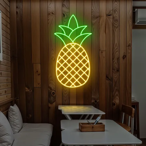 Neon Pineapple Light - Custom Cups Now