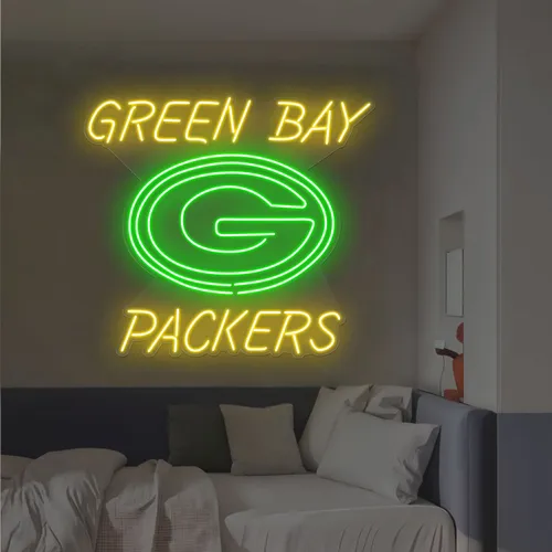Green Bay Packers Neon Sign - Custom Cups Now