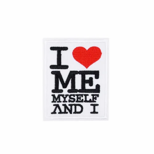Black and White Me Myself and I Patch - Custom Cups Now