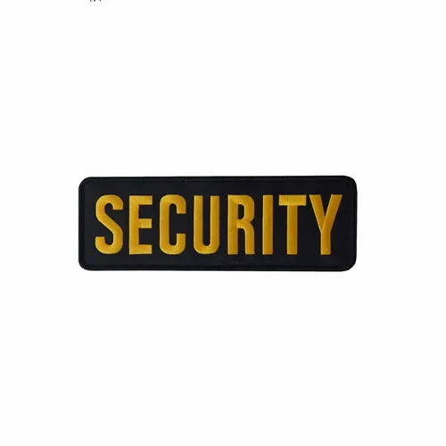Black and Yellow Security Patch - Custom Cups Now
