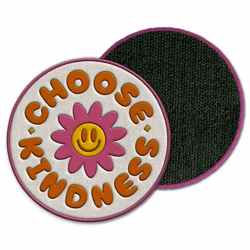 Round Choose Kindness Velcro Patch - Custom Cups Now