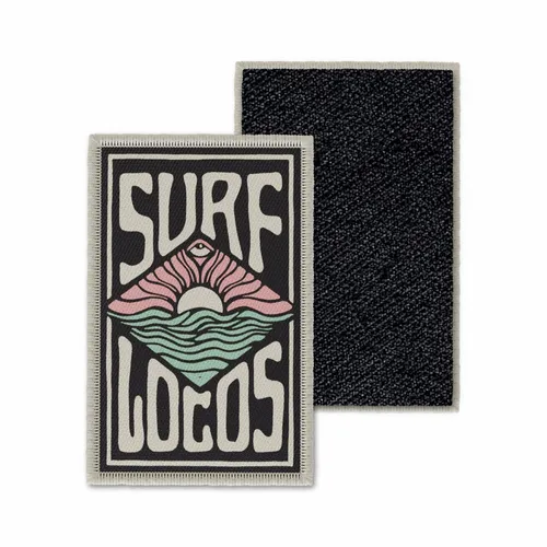 Rectangle Surf Locos Velcro Patch - Custom Cups Now