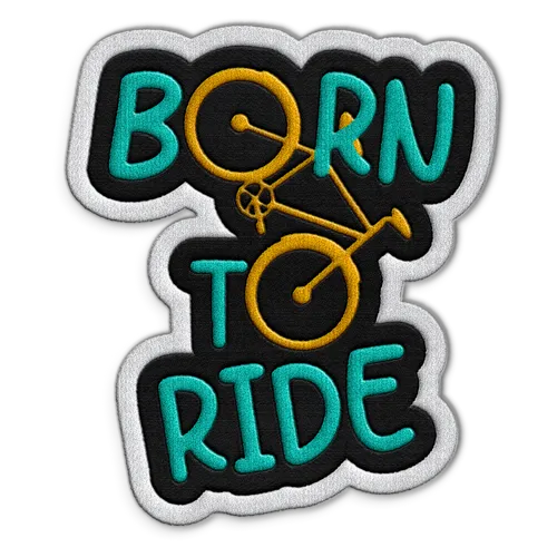 Born To Ride Hat Patch - Custom Cups Now
