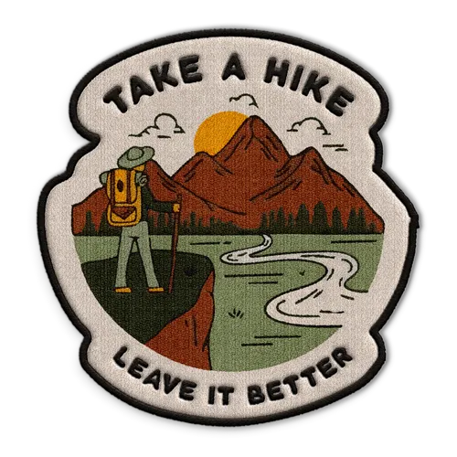Take A Hike Hat Patch - Custom Cups Now