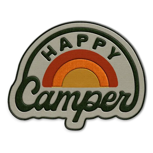 Happy Camper Hat Patch - Custom Cups Now