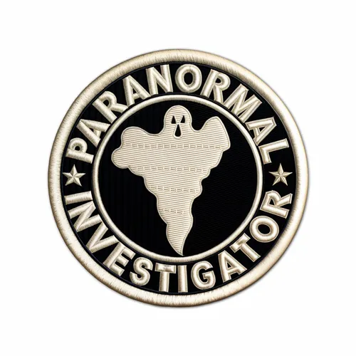 Round Paranormal Investigator Iron On Patch - Custom Cups Now