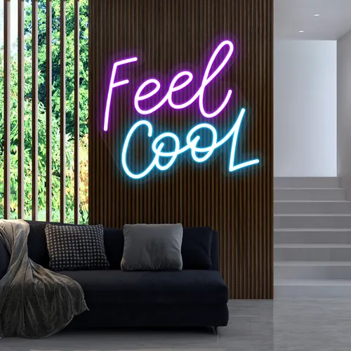 Feel Cool Neon Sign - Custom Cups Now