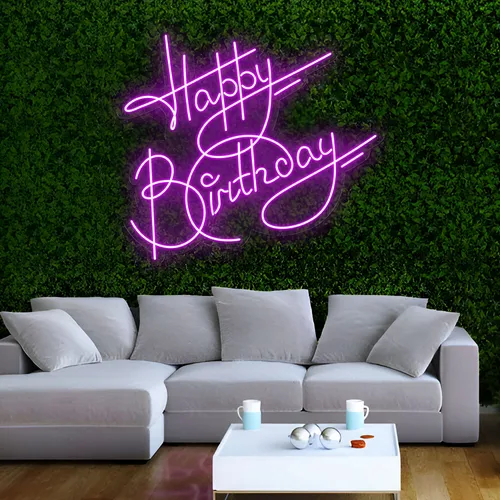 Oh So Hot Happy Birthday Neon Sign - Custom Cups Now