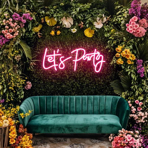 Let’s Party Neon Signs - Custom Cups Now