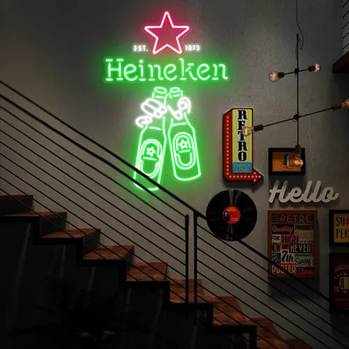 Heineken Neon Signs - Custom Cups Now