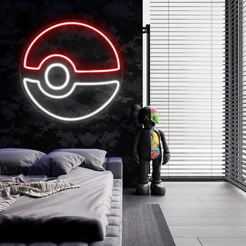 Pokéball Neon Sign - Custom Cups Now
