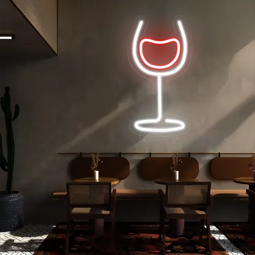 Aura Glass Neon Signs - Custom Cups Now