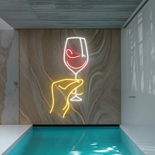 Sassy Glass Neon Sign - Custom Cups Now