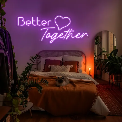 Better Together Neon Signs - Custom Cups Now