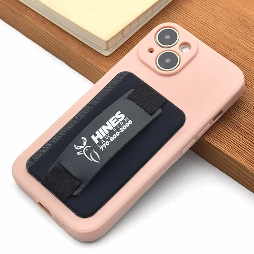 Leather Phone Wallet with Hand Grip - Custom Cups Now