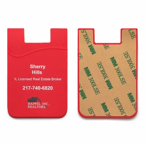 Silicone Phone Wallet Card Holder - Custom Cups Now