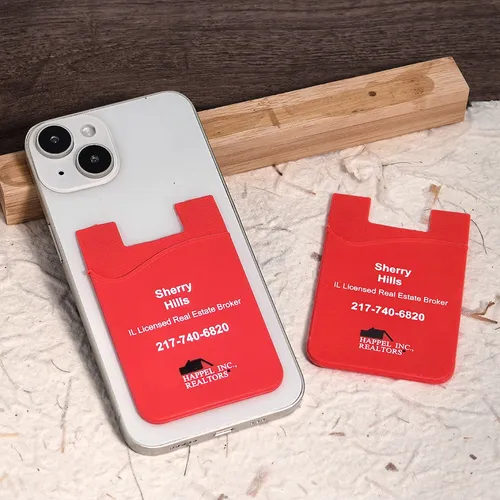 Silicone Phone Wallet Card Holder - Custom Cups Now