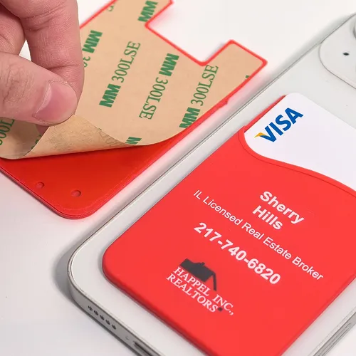 Silicone Phone Wallet Card Holder - Custom Cups Now