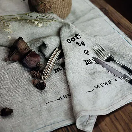 Linen Towels - Custom Cups Now