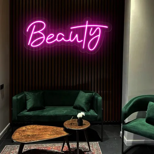 Beauty Neon Sign - Custom Cups Now